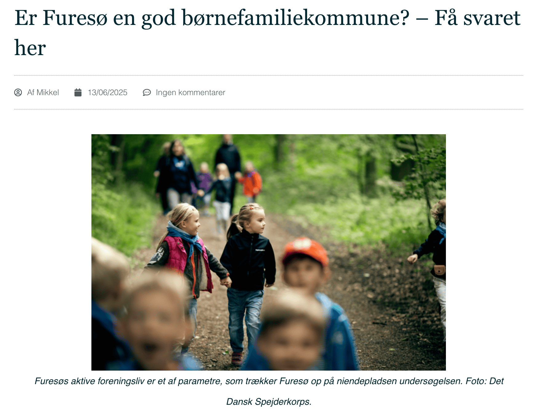 Skærmbillede fra artiklen bragt i Alt Om Furesø