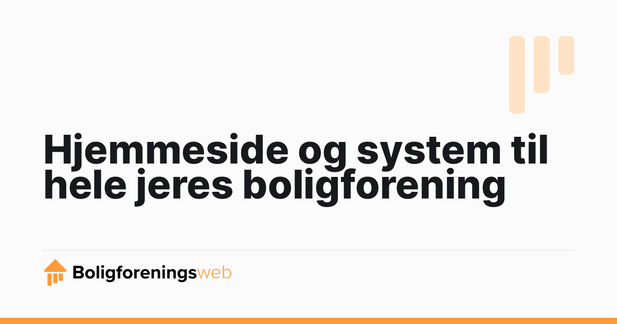 Brugervenligt og sikkert bestyrelses system i boligforeningen status